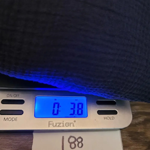 Outerknown Women's Blouse Top M Blue Gauzy Organic Cotton Short Sleeves V-Neck - Picture 12 of 12